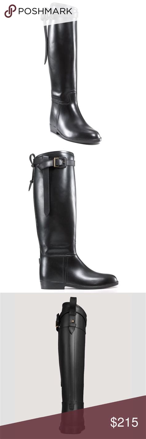 burberry womens boots|burberry flat riding rain boots.